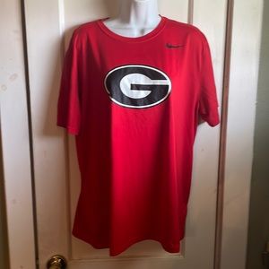 UGA GA Bulldog tee/ Nike Dri-fit size XL